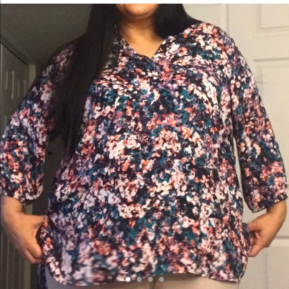 Boutique high-low blouse